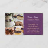 モダンデザートケーキカップケーキベーカリー 名刺 (正面)