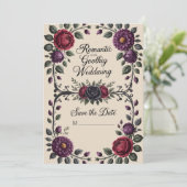 モダンデザートボホ結婚のクリップアートバンドル 招待状 (スタンド正面)