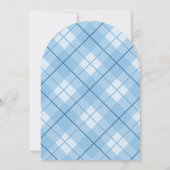 モダンデニム テディベア ベビーシャワー 招待状 (裏面)