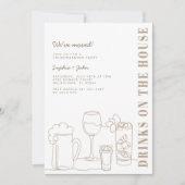 モダントゥーペナチュラル引っ越し祝いパーティーパーティー 招待状 (正面)