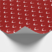 モダントナ素朴リア〔雄ジカの〕枝角クリスマス ラッピングペーパー (角)