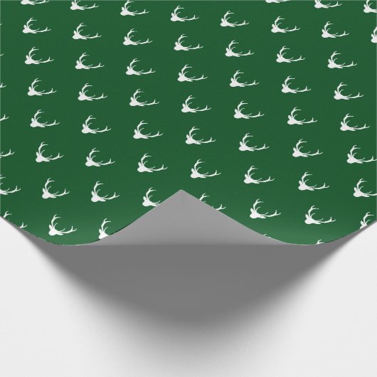 モダントナ素朴リア〔雄ジカの〕枝角クリスマス ラッピングペーパー (角)