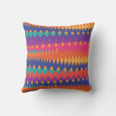 モダントライバルジグザグ鮮やかカラー クッション (裏面)