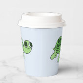 モダントラッおもしろいト恋人引用文グリーン文字 紙コップ (右)