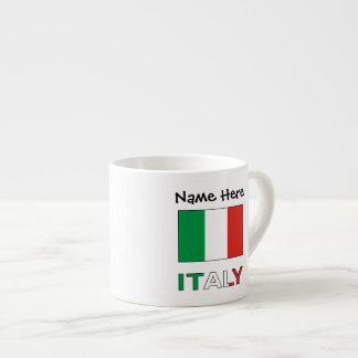 モダントリコロールネームヒア イタリア国旗 エスプレッソカップ