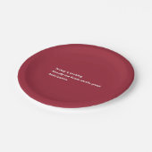 モダントルコ詩バミニマルルガンディ ペーパープレート (アングル)