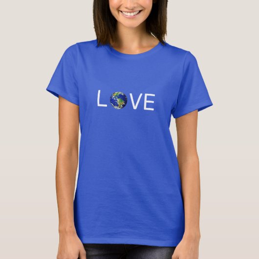 モダントレンディラブアースTシャツ Tシャツ (正面)