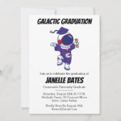 モダントレンディーおもしろい卒業式 招待状 (正面)