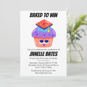 モダントレンディーおもしろい卒業式 招待状 (スタンド正面)