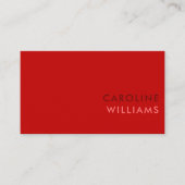 モダントレンディーさくらんぼ赤 名刺 (正面)