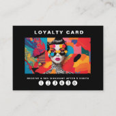 モダントレンディーアポップ・アートのートロイヤリティ5爪、 ネイルラッシュ 名刺 (正面)