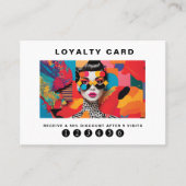 モダントレンディーアポップ・アートのートロイヤリティ5爪、 ネイルラッシュ 名刺 (正面)