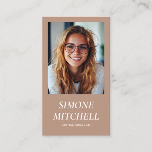 モダントレンディーアース音ソーシャルメディアプロフェッショナル 名刺 (正面)