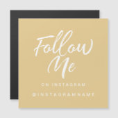 モダントレンディーイエローソーシャルメディ後を追アMEグマネット (正面/裏面)