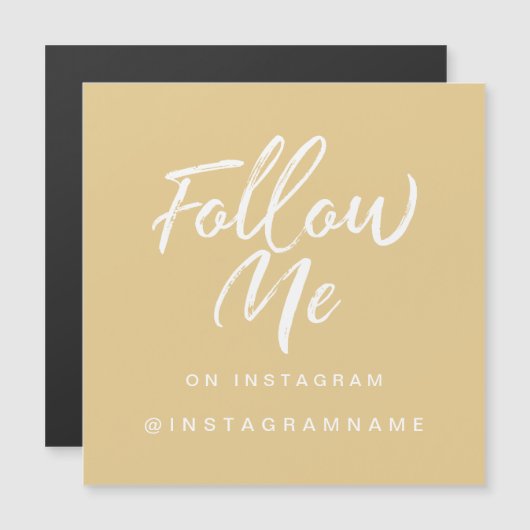 モダントレンディーイエローソーシャルメディ後を追アMEグマネット (正面/裏面)