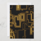 モダントレンディーイエローレベルアップゲームボーイパーティー 招待状 (裏面)