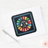 モダントレンディーインスパイアのステッカーへの贈り物 スクエアシール (封筒)