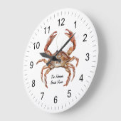 モダントレンディーウォーターのカラガニサマービーチ ラージ壁時計 (傾斜)