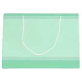 モダントレンディーエレガントテンプレートミントグリーンカラー ラージペーパーバッグ (正面)