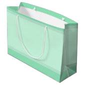モダントレンディーエレガントテンプレートミントグリーンカラー ラージペーパーバッグ (裏面アングル)