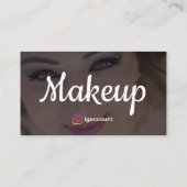 モダントレンディーエレガントテンプレートメイクアップアーティスト 名刺 (裏面)