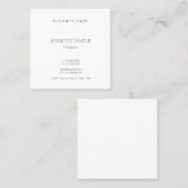 モダントレンディーエレガントテンプレートラグジュアリービューティ スクエア名刺 (正面/裏面)