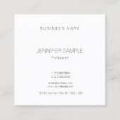 モダントレンディーエレガントテンプレートラグジュアリービューティ スクエア名刺 (正面)