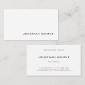 モダントレンディーエレガントデザインミニマリストプレーン 名刺 (正面/裏面)