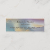 モダントレンディーエレガントハート金ゴールドグリッター ロイヤリティカード (裏面)