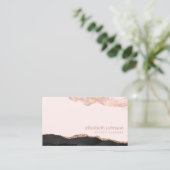 モダントレンディーエレガントプロフェッショナルメイクアップアーティスト 名刺 (スタンド正面)