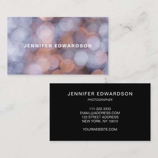 モダントレンディーエレガントミニマルプロフェッショナル 名刺 (正面/裏面)