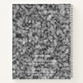 モダントレンディーエレガント大理石金ゴールド ノートブック (裏面)