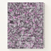 モダントレンディーエレガント大理石金ゴールド ノートブック (裏面)