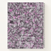 モダントレンディーエレガント大理石金ゴールド ノートブック (裏面)