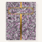 モダントレンディーエレガント大理石金ゴールド ノートブック (正面)