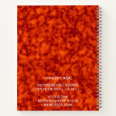 モダントレンディーエレガント大理石金ゴールド ノートブック (裏面)