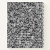 モダントレンディーエレガント大理石金ゴールド ノートブック (裏面)