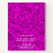 モダントレンディーエレガント大理石金ゴールド ノートブック (裏面)