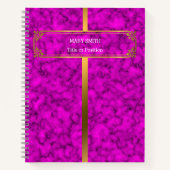 モダントレンディーエレガント大理石金ゴールド ノートブック (正面)