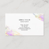 モダントレンディーオフェイクパルストーンプロフェッショナルエレガント 名刺 (裏面)