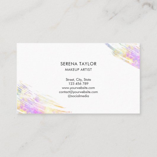 モダントレンディーオフェイクパルストーンプロフェッショナルエレガント 名刺 (裏面)