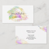 モダントレンディーオフェイクパルストーンプロフェッショナルエレガント 名刺 (正面/裏面)