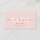 モダントレンディーオンラインパーソナルトレーナーフィットネス 名刺 (正面)