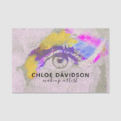 モダントレンディーカッコいい表現型メイクアップアーティスト 名札 (正面)