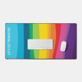 モダントレンディーカラフルオーガニック抽象芸術 デスクマット (キーボード&マウス)