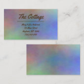 モダントレンディーカラフルゲストハウスバケーションレンタル 名刺 (正面/裏面)