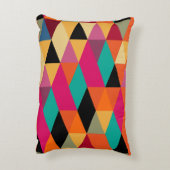 モダントレンディーカラフル幾何学模様 アクセントクッション (裏面(縦))