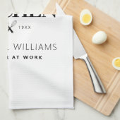 モダントレンディーキングオブザキッチンクラウン男性へ キッチンタオル (四つ折り)