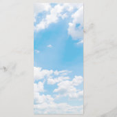 モダントレンディークラウド9のブライダルシャワー メニュー (裏面)