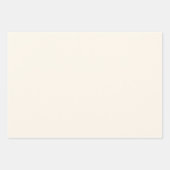 モダントレンディークリームウッドランドワイルドフラワー昆虫 ラッピングペーパーシート (正面2)